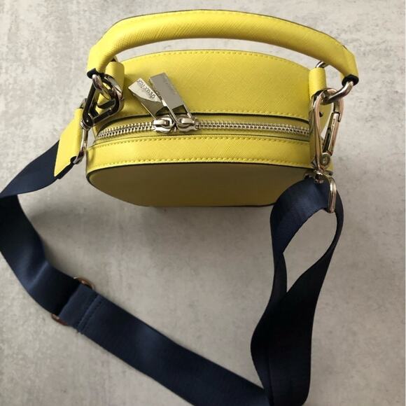 Deux Lux Yellow Annabelle Circle Crossbody Bag Purse - Picture 4 of 6